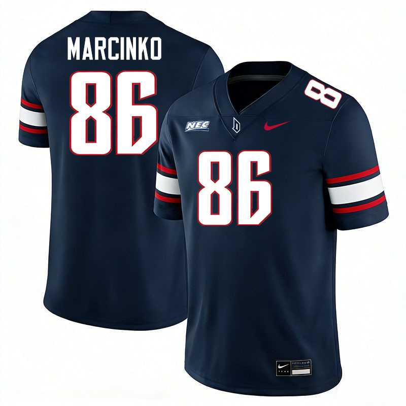 Duquesne Dukes #86 Matt Marcinko College Football Jerseys,Uniforms Stitched-Navy